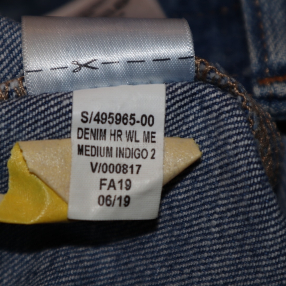 GAP High  Rise Patchwork Wide-Leg Jeans Size 26 - Picture 10 of 11